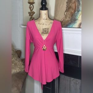 PrettyLittleThing Tie Waist Blouse